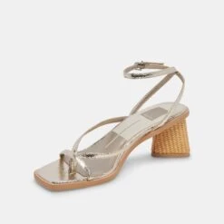 BANITA SANDALS LIGHT GOLD CRACKLED STELLA -Modish Shoe DOLCEVITA HEELS BANITA LIGHTGOLDCRACKLEDSTELLA 08