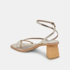 BANITA SANDALS LIGHT GOLD CRACKLED STELLA -Modish Shoe DOLCEVITA HEELS BANITA LIGHTGOLDCRACKLEDSTELLA 09