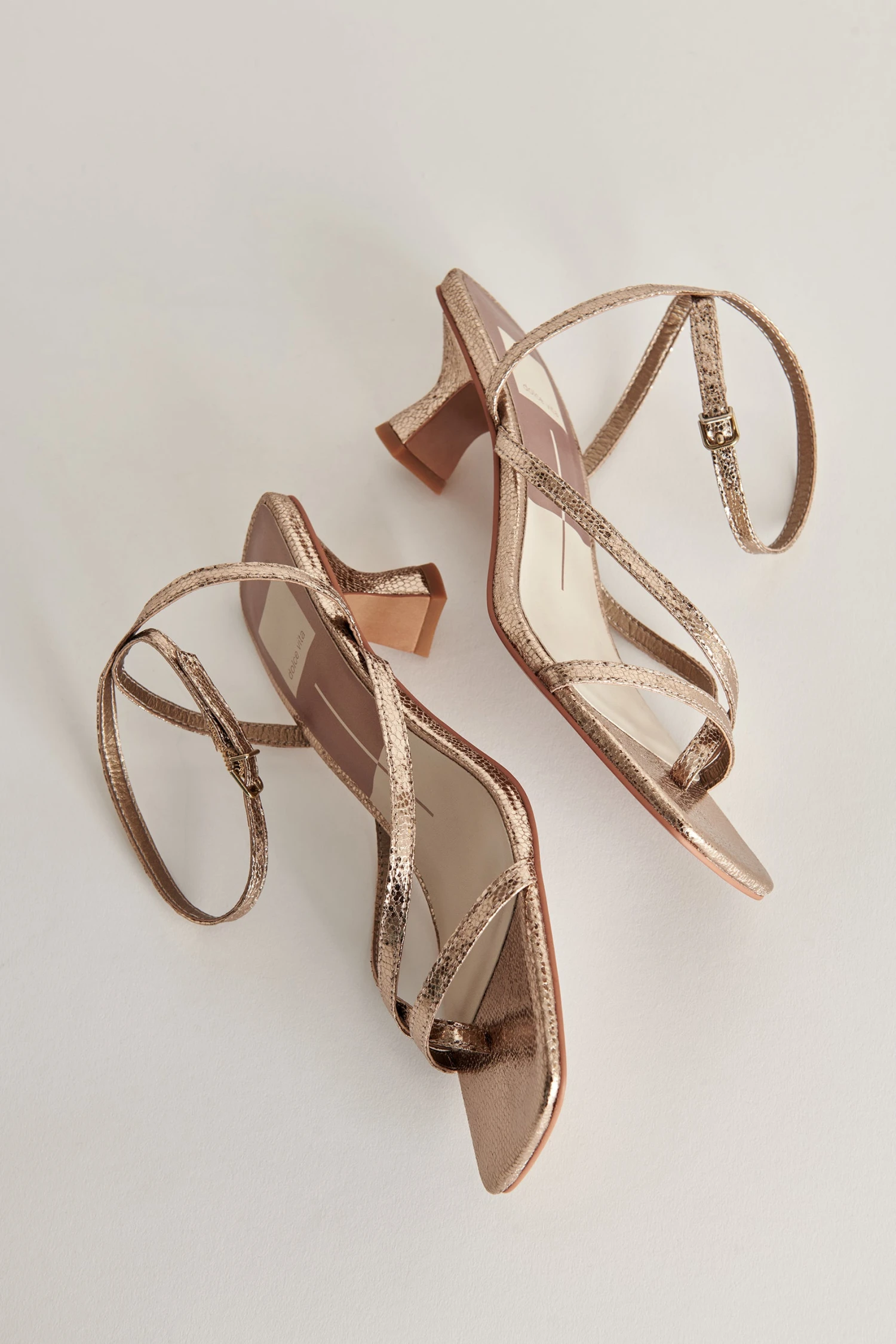 BAYLOR HEELS DARK GOLD CRACKLED STELLA 4 BAYLOR HEELS DARK GOLD CRACKLED STELLA - Image 4