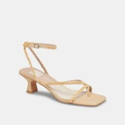 BAYLOR HEELS LT NATURAL RAFFIA -Modish Shoe DOLCEVITA HEELS BAYLOR LTNATURALRAFFIA 01