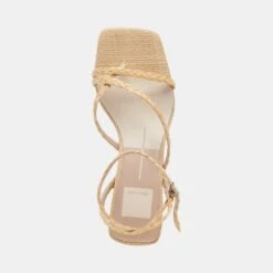 BAYLOR HEELS LT NATURAL RAFFIA -Modish Shoe DOLCEVITA HEELS BAYLOR LTNATURALRAFFIA 06