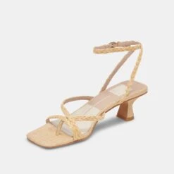 BAYLOR HEELS LT NATURAL RAFFIA -Modish Shoe DOLCEVITA HEELS BAYLOR LTNATURALRAFFIA 08