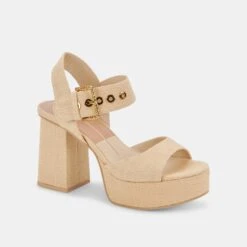 BOBBY HEELS NATURAL RAFFIA -Modish Shoe DOLCEVITA HEELS BOBBY NATURALRAFFIA 01