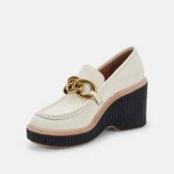 BRENAN WEDGES OFF WHITE LEATHER -Modish Shoe DOLCEVITA HEELS BRENAN OFFWHITELEATHER 08