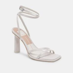 Dolce Vita DISERE HEELS OFF WHITE SATIN -Modish Shoe DOLCEVITA HEELS DISERE OFFWHITESILK 01