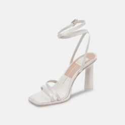 Dolce Vita DISERE HEELS OFF WHITE SATIN -Modish Shoe DOLCEVITA HEELS DISERE OFFWHITESILK 08