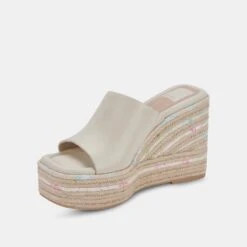 ELARIA WEDGES IVORY LEATHER -Modish Shoe DOLCEVITA HEELS ELARIA IVORYLEATHER 08
