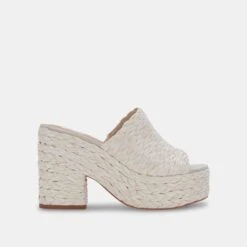 ELORA HEELS OFF WHITE RAFFIA 21 ELORA HEELS OFF WHITE RAFFIA -Modish Shoe DOLCEVITA HEELS ELORA OFFWHITERAFFIA 02