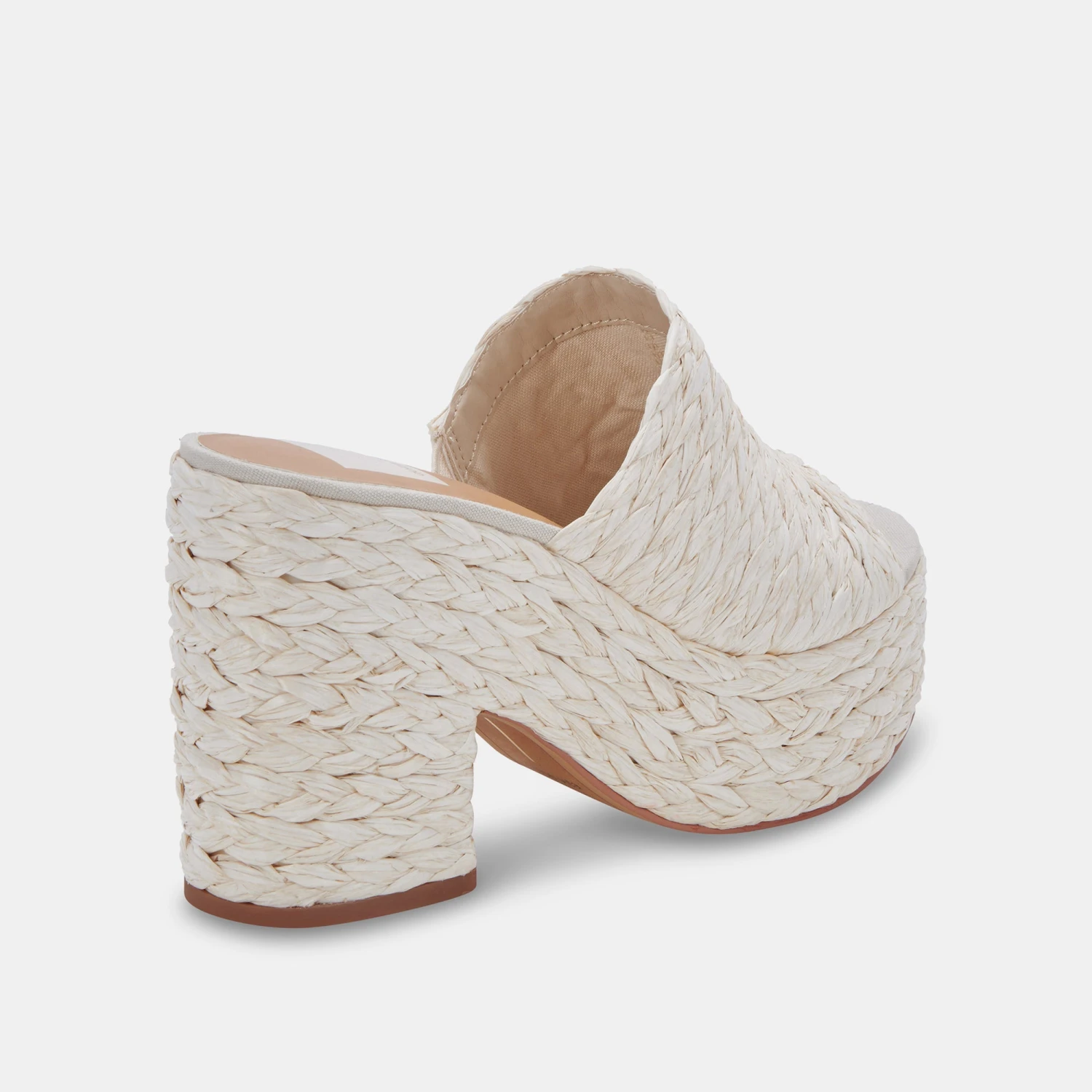 ELORA HEELS OFF WHITE RAFFIA 10 ELORA HEELS OFF WHITE RAFFIA - Image 10