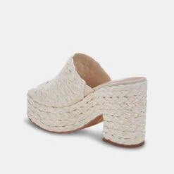 ELORA HEELS OFF WHITE RAFFIA 27 ELORA HEELS OFF WHITE RAFFIA -Modish Shoe DOLCEVITA HEELS ELORA OFFWHITERAFFIA 09