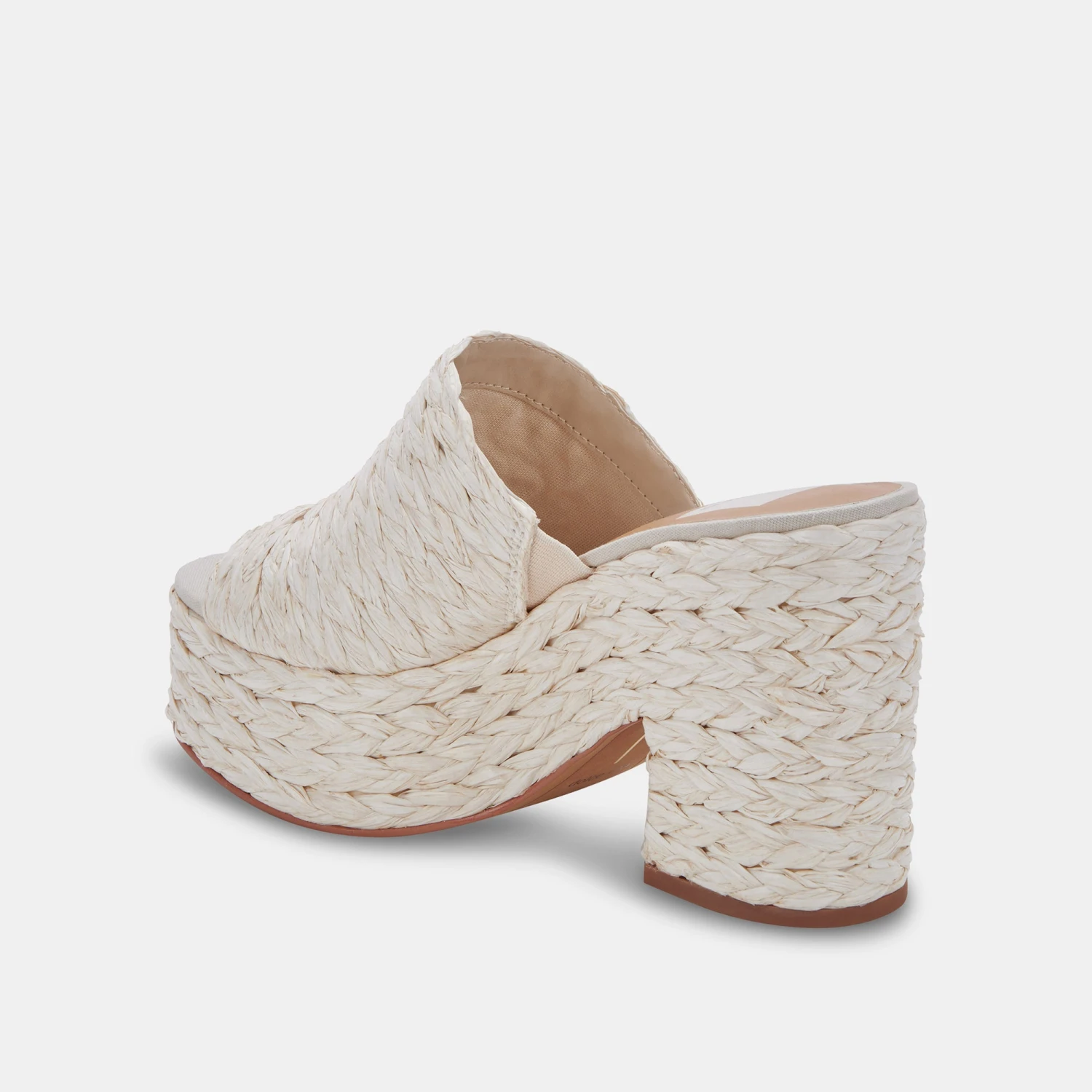 ELORA HEELS OFF WHITE RAFFIA 12 ELORA HEELS OFF WHITE RAFFIA - Image 12