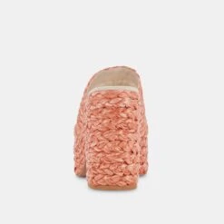 ELORA HEELS ORANGE RAFFIA -Modish Shoe DOLCEVITA HEELS ELORA ORANGERAFFIA 05