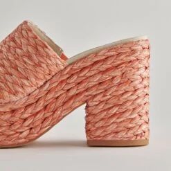 ELORA HEELS ORANGE RAFFIA -Modish Shoe DOLCEVITA HEELS ELORA ORANGE RAFFIA DETAILS 2 e1660735 126d 4a30 991a 32dba1a71bd8