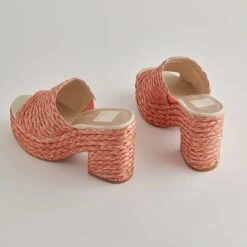 ELORA HEELS ORANGE RAFFIA -Modish Shoe DOLCEVITA HEELS ELORA ORANGE RAFFIA DETAILS 5 407ff172 0e1b 45c1 9d05 740372d64d18