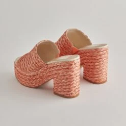 ELORA HEELS ORANGE RAFFIA -Modish Shoe DOLCEVITA HEELS ELORA ORANGE RAFFIA DETAILS 6 70dc9ae3 76ed 4947 90eb d41b405ea2e4
