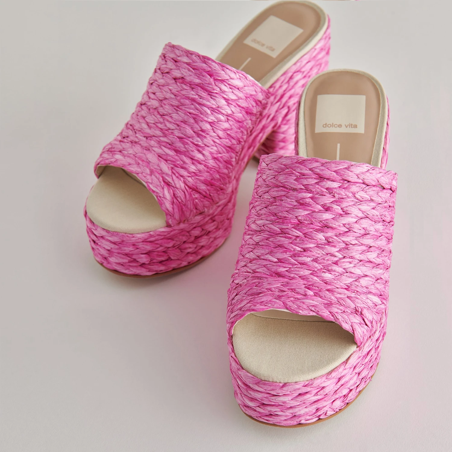 ELORA HEELS ORCHID RAFFIA 5 ELORA HEELS ORCHID RAFFIA - Image 5
