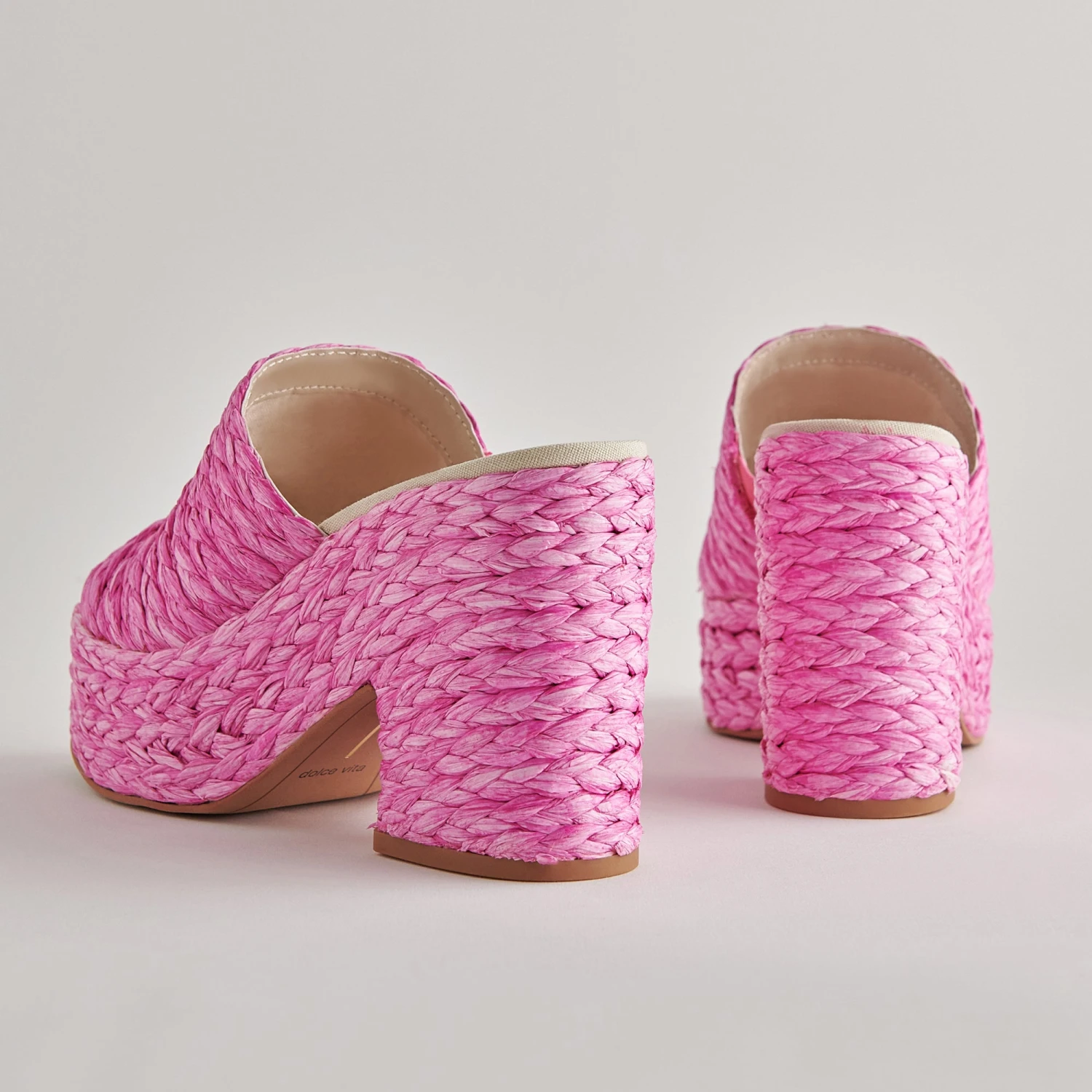 ELORA HEELS ORCHID RAFFIA 2 ELORA HEELS ORCHID RAFFIA - Image 2