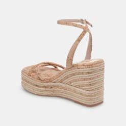 ELVIA WEDGES NATURAL CORK 13 ELVIA WEDGES NATURAL CORK -Modish Shoe DOLCEVITA HEELS ELVIA NATURALCORK 09