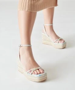 ELVIA WEDGES PURPLE FLORAL STELLA -Modish Shoe DOLCEVITA HEELS ELVIA PURPLEFLORALSTELLA ONFOOT 5