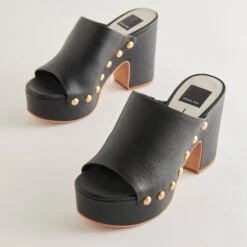 Dolce Vita EMOL HEELS BLACK LEATHER