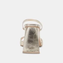 Dolce Vita JEMMY HEELS LIGHT GOLD CRINKLE PATENT -Modish Shoe DOLCEVITA HEELS JEMMY LIGHTGOLDCRINKLEPATENT 05