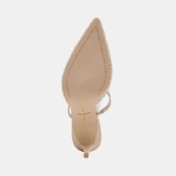 Dolce Vita KANIKA CRYSTAL HEELS LIGHT GOLD FABRIC -Modish Shoe DOLCEVITA HEELS KANIKACRYSTAL LIGHTGOLDFABRIC 07
