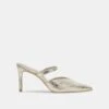 Dolce Vita KANIKA HEELS PLATINUM DISTRESSED LEATHER