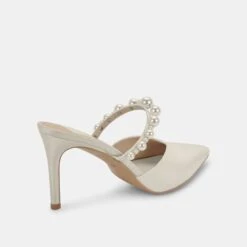 KANIKA PEARL HEELS VANILLA SILK -Modish Shoe DOLCEVITA HEELS KANIKA VANILLASILK 03
