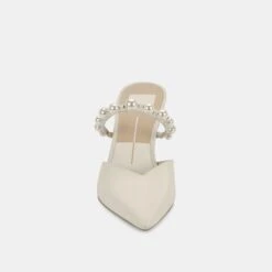 KANIKA PEARL HEELS VANILLA SILK -Modish Shoe DOLCEVITA HEELS KANIKA VANILLASILK 04