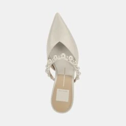 KANIKA PEARL HEELS VANILLA SILK -Modish Shoe DOLCEVITA HEELS KANIKA VANILLASILK 06