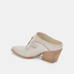 LARS MULES IVORY NUBUCK -Modish Shoe DOLCEVITA HEELS LARS IVORYNUBUCK 09