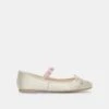 Dolce Vita LILLY BALLET FLATS IVORY MULTI SATIN
