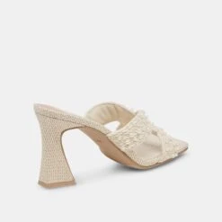 NITRO PEARL HEELS VANILLA RAFFIA -Modish Shoe DOLCEVITA HEELS NITROPEARL VANILLARAFFIA 03