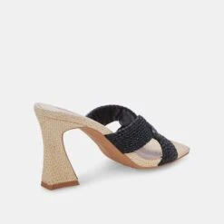 NITRO HEELS BLACK RAFFIA -Modish Shoe DOLCEVITA HEELS NITRO BLACKRAFFIA 03