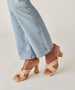 NITRO HEELS LT NATURAL RAFFIA -Modish Shoe DOLCEVITA HEELS NITRO LTNATURALRAFFIA ONFOOT 1