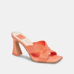 NITRO HEELS ORANGE RAFFIA -Modish Shoe DOLCEVITA HEELS NITRO ORANGERAFFIA 01