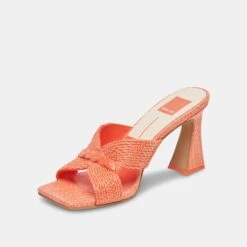 NITRO HEELS ORANGE RAFFIA -Modish Shoe DOLCEVITA HEELS NITRO ORANGERAFFIA 08