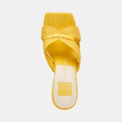 NITRO HEELS YELLOW RAFFIA -Modish Shoe DOLCEVITA HEELS NITRO YELLOWRAFFIA 06