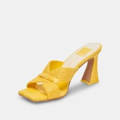 NITRO HEELS YELLOW RAFFIA -Modish Shoe DOLCEVITA HEELS NITRO YELLOWRAFFIA 08