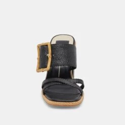 ONNIE HEELS ONYX RAFFIA -Modish Shoe DOLCEVITA HEELS ONNIE ONYXRAFFIA 04