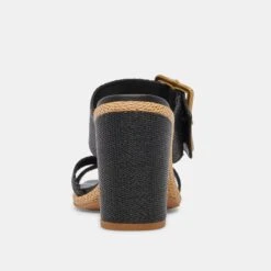 ONNIE HEELS ONYX RAFFIA -Modish Shoe DOLCEVITA HEELS ONNIE ONYXRAFFIA 05