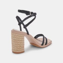 ORO HEELS BLACK STELLA -Modish Shoe DOLCEVITA HEELS ORO BLACKSTELLA 03