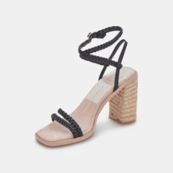 ORO HEELS BLACK STELLA -Modish Shoe DOLCEVITA HEELS ORO BLACKSTELLA 08