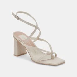 PAROO HEELS IVORY LEATHER -Modish Shoe DOLCEVITA HEELS PAROO IVORYLEATHER 01