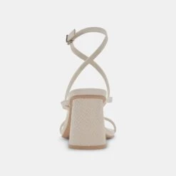 PAROO HEELS IVORY LEATHER -Modish Shoe DOLCEVITA HEELS PAROO IVORYLEATHER 05