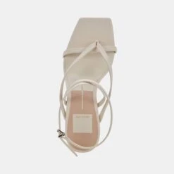 PAROO HEELS IVORY LEATHER -Modish Shoe DOLCEVITA HEELS PAROO IVORYLEATHER 06