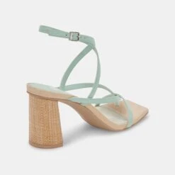 PAROO HEELS MINT LEATHER -Modish Shoe DOLCEVITA HEELS PAROO MINTLEATHER 03