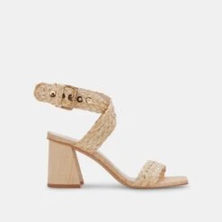 PAYTIN HEELS LT NATURAL RAFFIA
