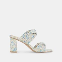 PILTON HEELS BLUE FLORAL STELLA