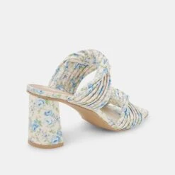 PILTON HEELS BLUE FLORAL STELLA -Modish Shoe DOLCEVITA HEELS PILTON BLUEFLORALSTELLA 03